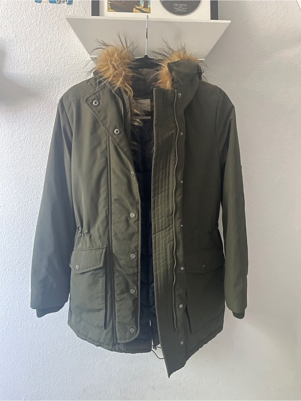 Olive Green Parka Jacket